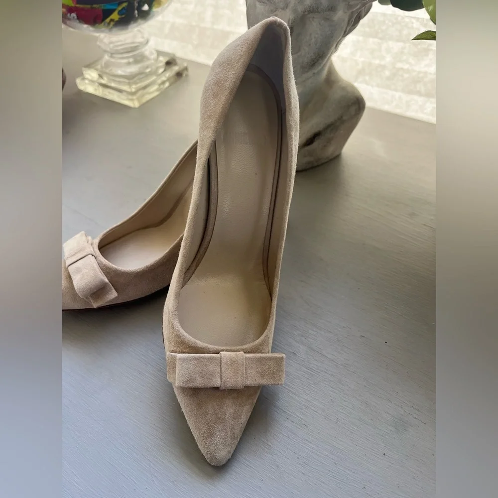 Anine Bing Cream Suede Women's Heels size 37